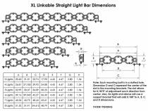 XL Linkable LED Light Bar 8 XL Clear Baja Desgins
