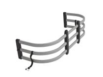 Silver BedXtender HD Tailgate Bed Extender Max Truck Bed Extender For 2007-2018 Silverado 1500/Sierra 1500 (Incl 2019 Silverado LD/Sierra Limited) 2007-2019 Silverado 2500/3500/Sierra 2500/3500 Standard Bed AMP Research