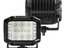Go Rhino Bright Series Lights Pair of 4x3 Sideline Cube LED Flood Light Kit Black Go Rhino
