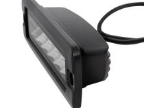 Go Rhino Blackout Series Lights Pair of Sixline LED Flood Light Kit Flush Mount Black Go Rhino