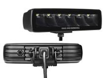 Go Rhino Blackout Series Lights Pair of Sixline LED Spot Light Kit Black Go Rhino