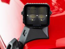 Go Rhino Blackout Series Lights Pair of 3x3 Cube LED Flood Light Kit Black Go Rhino