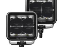 Go Rhino Blackout Series Lights Pair of 3x3 Cube LED Spot Light Kit Black Go Rhino