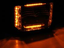 Go Rhino Blackout Combo Series Lights Pair of 4x3 Cube Sideline LED Flood Lights W/Amber Black Go Rhino