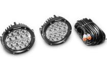 Go Rhino Bright Series Lights 6 Inch Round LED Driving Light Black Go Rhino
