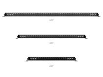 Go Rhino Blackout Series Lights 31.5 Inch Single Row LED Light Bar Black Go Rhino