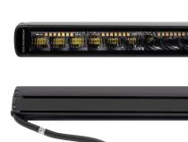 Go Rhino Blackout Combo Series Lights 31.5 Inch Single Row LED Light Bar With Amber Lighting Black Go Rhino