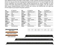 Go Rhino Blackout Combo Series Lights 31.5 Inch Single Row LED Light Bar With Amber Lighting Black Go Rhino