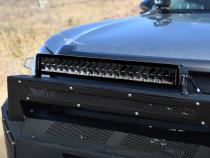 Go Rhino Blackout Combo Series Lights 21.5 Inch Double Row LED Light Bar With Amber Lighting Black Go Rhino