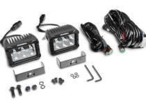 Go Rhino Bright Series Lights Pair of 4x3 Rectangle LED Spot Light Kit Black Go Rhino