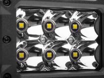 Go Rhino Bright Series Lights Pair of 4x3 Rectangle LED Spot Light Kit Black Go Rhino
