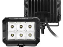 Go Rhino Bright Series Lights Pair of 4x3 Rectangle LED Spot Light Kit Black Go Rhino