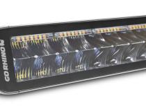 Go Rhino Blackout Combo Series Lights 42 Inch Double Row LED Light Bar With Amber Lighting Black Go Rhino