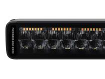 Go Rhino Blackout Combo Series Lights 50 Inch Double Row LED Light Bar With Amber Lighting Black Go Rhino