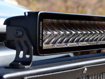 Go Rhino Blackout Combo Series Lights 50 Inch Double Row LED Light Bar With Amber Lighting Black Go Rhino