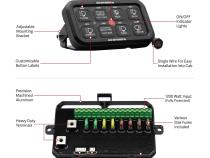 RGB 8 Channel Light Switch Controller without RF Control Go Rhino