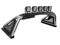 Sport Bar 2.0 with Power Actuated Retractable Light Mount Polished Stainless Steel 2019-2026 Ram 1500 2020-2026 Silverado/Sierra 2500 HD Go Rhino