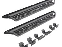 Dominator Xtreme D1 SideSteps With Mounting Bracket Kit Textured Black 2019-2026 Sierra 1500 2020-2026 Sierra 2500/3500 HD Go Rhino