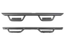 Domintator Extreme D2 Side Steps With Mounting Brackets Textured Black 2019-2026 Sierra 1500 2020-2026 Sierra 2500/3500 HD Go Rhino