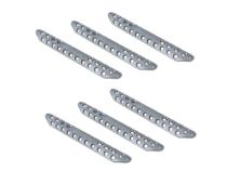 Dominator D3 Modular &amp;amp; D3 1 piece Hoop Step Pad Set Brushed Aluminum Go Rhino
