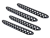 Dominator D3 Modular &amp;amp; D3 1 piece Hoop Scuff Pad Set Black Powdercoat Go Rhino