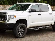 Dominator D4 Dual Step(TM) Cab Length SideSteps (For Gas Vehicles) 2014-2018 Silverado/Sierra 1500/2500 HD Go Rhino