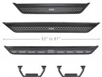 Dominator Xtreme D6 SideSteps Boards Only Textured Black 2021-2025 Ford Bronco Go Rhino