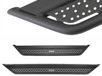 Dominator Xtreme D6 Side Steps with Rocker Panel Mounting Bracket Kit Textured Black 2015-2025 Ford F-150 2017-2026 Ford F-250/F-350 Go Rhino