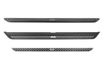 Dominator Xtreme DSS SideSteps With Mounting Bracket Kit Textured Black 2019-2026 Sierra 1500 2020-2026 Sierra 2500/3500 HD Go Rhino