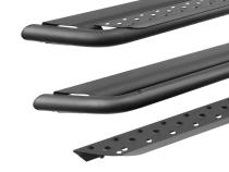 Dominator Xtreme DSS Side Steps with Rocker Panel Mounting Bracket Kit Textured Black For 2015-2025 Ford F-150 2017-2026 Ford F-250/F-350 Go Rhino