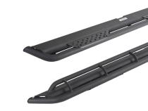 Dominator Xtreme DT Side Steps with Mounting Bracket Kit Textured Black 2007-2018 Silverado/Sierra 2500/3500 HD Go Rhino
