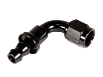 -6 90 Deg to Hose Barb Black Fleece Performance