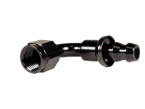 -6 90 Deg to Hose Barb Black Fleece Performance