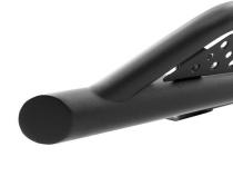 Dominator Xtreme D1 SideSteps With Mounting Bracket Kit Textured Black 2018-2023 Toyota Tacoma Go Rhino