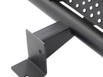 Dominator Xtreme D1 SideSteps With Mounting Bracket Kit Textured Black 2018-2023 Toyota Tacoma Go Rhino