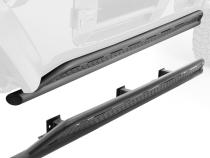 Dominator Xtreme D1 SideSteps With Mounting Bracket Kit Textured Black 2018-2023 Toyota Tacoma Go Rhino