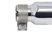Stainless Steel Exhaust Tip 6 Inch Inlet Size: 2.0 Inch Outlet Size: 3.0 Inch Polished Stainless Steel Go Rhino