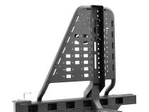 Swing A Way 2 Inch Hitch Mounted Tire Carrier Textured Black Go Rhino