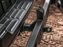 Swing A Way 2 Inch Hitch Mounted Tire Carrier Textured Black Go Rhino
