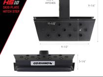HS 10 Hitch Step Textured Black Go Rhino