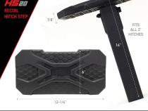 HS 20 Hitch Step Textured Black Go Rhino