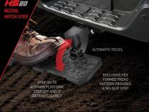 HS 20 Hitch Step Textured Black Go Rhino