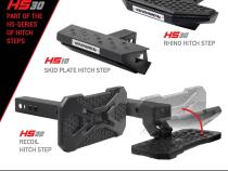 HS 30 Hitch Step Textured Black Go Rhino