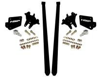 HSP Traction Bars For 2017.5-2022 Ford Powerstroke 6.7 Liter F250 Regular Cab Long Bed-Flag Red
