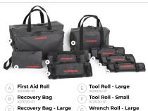 Xventure Gear First Aid Roll Textured Black Go Rhino