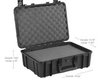 Xventure Gear Hard Case With Foam Medium Box 18 Inch Textured Black Go Rhino