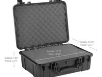 Xventure Gear Hard Case With Foam Large Box 20 Inch Textured Black Go Rhino