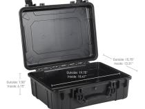 Xventure Gear Hard Case Large Box 20 Inch Textured Black Go Rhino